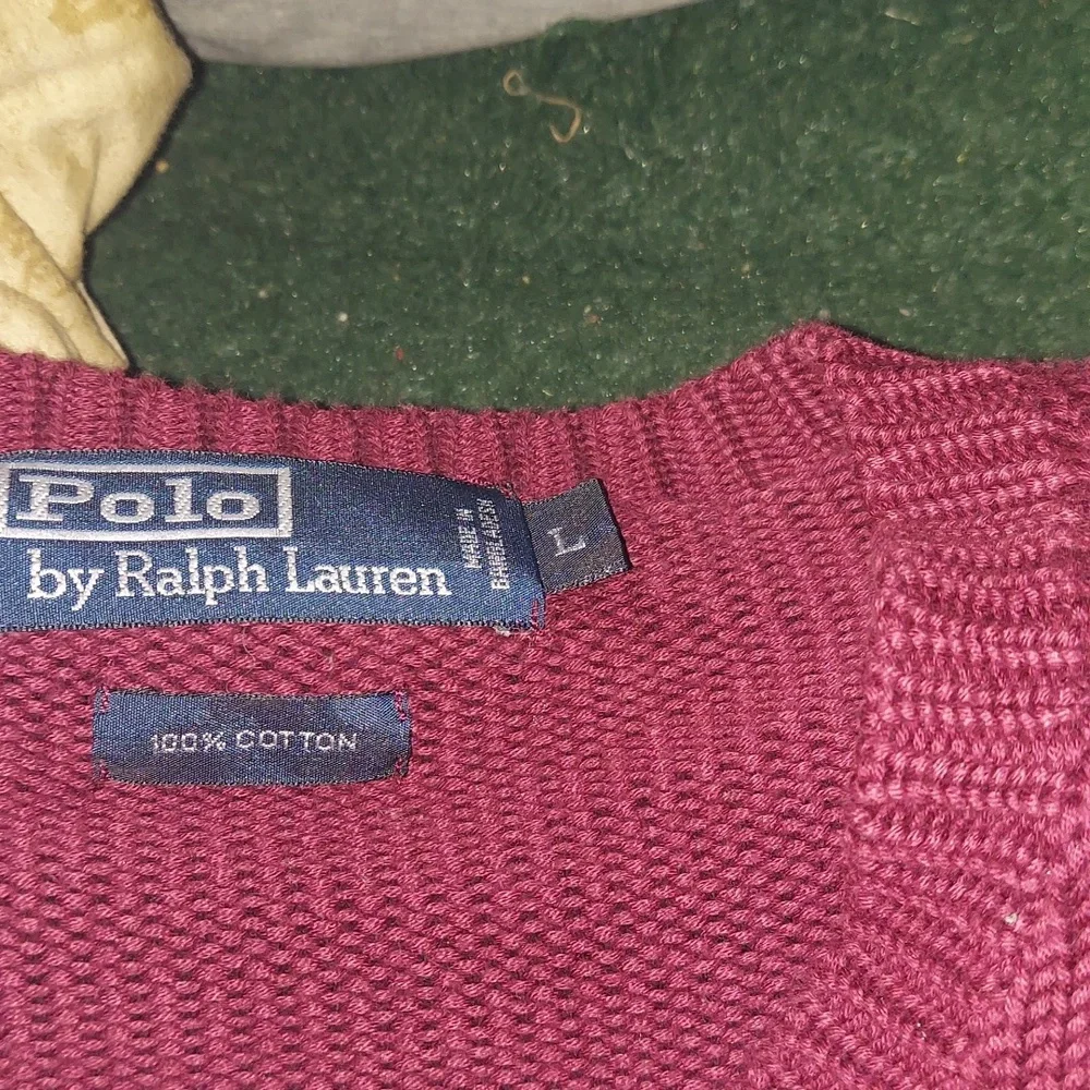Vintage polo ralph lauren. 90s thin cabled 100 percent cotton ultra comfy crew - Picture 2 of 3